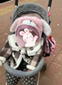 kocotreekk树儿童帽子防风防护面罩秋冬加厚护耳帽 机灵粉兔 L码 实拍图