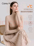 Carey Kay【反季清仓】女士保暖内衣女中领德绒发热保暖上衣修身显瘦打底衫 浅驼色(女士) XL 实拍图