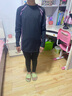 橙火女童紧身衣训练服女孩速干衣运动套装小学生跑步羽毛球网球篮球服 26200黑粉（加稍厚绒款） 170码身高161-170cm 85-105斤 实拍图