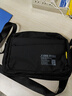 菲都狄都休闲包横款单肩包帆布男士防水尼龙包女斜挎包男包新款耐磨 1318-2（大号）黑色 实拍图