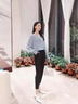 冰丝小脚哈伦裤女款夏季薄裤子时尚显瘦高腰大码黑色新款女士裤子 黑色【 1918-3夏季薄款冰丝】 M   建议【85-100斤】 实拍图