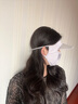 京堂京品 遮全脸夏薄款带帽檐冰丝防晒面罩高颜值防晒口罩女防紫外线夏天  (气质灰)两只装 实拍图