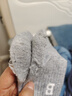 巴拉巴拉儿童保暖袜子冬季舒适男童女童羊毛袜亲子学生百搭中筒袜子三双装 白黑色调00419 3双 140cm 实拍图