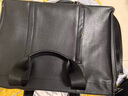 COWLEY KELLER商务公文包男士手提包头层牛皮大容量电脑包时尚通勤单肩包斜挎包 黑色【有侧袋】 小号14寸 37*12*26cm 实拍图