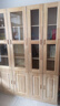 裕乡全实木书柜书架落地置物架客厅带玻璃门储物柜组合多层大容量书橱 【带柜门A+B+C款】170*200*30cm 实拍图
