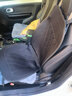 随途汽车加热坐垫石墨烯座椅垫电加热腰靠一体车载车用秋冬季毛绒保暖 【经典黑】单座 12V智能恒温加热 实拍图