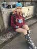 LEMANISM加绒卫衣男明星同款腊肠狗春秋长袖T恤连帽宽松情侣外套女 酒红色 L 实拍图