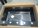 小米地宝系列日式厨房水槽大单槽洗菜盆一体盆洗碗槽304不锈钢台下盆水池 75*45左右排水圆抽拉龙头全功能 实拍图