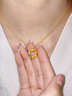 中国黄金（CHINA GOLD）莫比乌斯环黄金项链女999足金珐琅彩吊坠七夕情人节礼物送女朋友 莫比乌斯环吊坠赠银链+花语礼盒【纪念品】 晒单实拍图