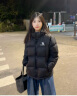骆驼（CAMEL）【小太阳】户外羽绒服秋冬新款男女加厚保暖羽绒服面包服 幻影黑，男女同款 2XL 实拍图
