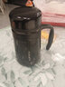 富光卓然保温杯真空带把手大容量杯子办公泡茶杯男商务水杯子家居馆 黑色 420ml 实拍图