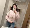 慕伊铭（MUYIMING）粉色小香风盘扣棒球服外套女2026早春季新款新中式国风小个子夹克 粉色 常规 S 建议85-100斤 实拍图