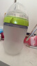 可么多么（como tomo）婴儿新生儿宽口径硅胶奶瓶 仿母乳防胀气 (3-6月) 绿色 250ml 实拍图