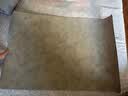 金得利中号高档PU皮革纹桌面软垫板初中高中学习入学考试专用画画书写防水防潮防滑书桌垫写字练字垫棕灰E275 实拍图