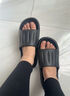 安尚芬拖鞋男士夏季浴室大码室内家居踩屎感防滑厚底情侣凉拖鞋女外穿 黑色 46-47 适合45-46（内长270mm） 实拍图