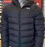 安德玛（UNDERARMOUR）冬季新款Core男子连帽运动短款鸭绒保暖羽绒服6001970黑色001 XXL 实拍图