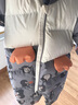 巴拉巴拉童装婴儿连体衣羽绒服假两件宝宝衣服冬装外出萌男童女童 灰色调00322 90cm 实拍图