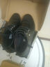 蜻蜓牌（DRAGON-FLY）头层牛皮棉皮鞋男士款冬季真皮商务休闲黑色加绒软皮软底爸爸鞋子 黑色四季单里款 （标准皮鞋尺码） 43 实拍图