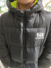 雪中飞冬季新款儿童羽绒服男童保暖外套女童中大童冬季面包羽绒服 黑色 170 实拍图