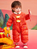 巴拉巴拉童装宝宝羽绒连体衣新生儿衣服婴儿2025春装哈衣爬服红色拜年服 白色调00311-白鸭绒 80 cm充绒量83g 实拍图