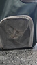 DO DO PET宠物背包猫包外出便携宠物包太空舱猫咪小狗透气双肩包包书包大号 黛绿色（常规款-不可扩展） 建议12斤内猫咪，8斤内狗狗使用 实拍图