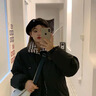 喜诗莱 CESLAY冬季棉服套装女学院风韩版宽松拼色格子加厚棉衣外套牛仔裤两件套 黑拼格子棉服+加厚牛仔裤 S 【建议80--95斤】 实拍图