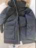 君羽户外羽绒服男中长款800蓬白鹅绒工装风加厚防风保暖鹅绒服C52035 黑色 2XL （推荐176-190斤） 实拍图