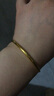 周生生永系列足金元棍素圈实心黄金手镯金镯婚嫁送礼09218K计价 26.73克(含工费550元) 实拍图