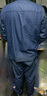 桑鲁卓夏季牛仔工作服套装男长半袖纯棉工衣电焊电力作业舒适劳保服定制 四兜款（长袖套装） XL175 实拍图