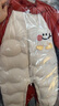 巴拉巴拉童装婴儿连体羽绒服连体衣宝宝衣服2025冬装哈衣爬服萌趣男童女童 玫红色小山羊-白鸭绒 90 cm-充绒量94g 实拍图