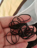 【一包用一年】耐用高弹力一次性头绳皮筋发绳发圈橡皮筋黑色 黑色薄款中圈 500根 实拍图