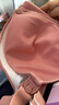 婧麒（JOYNCLEON）哺乳文胸孕妇内衣怀孕期哺乳内衣薄款产后前开扣无钢圈托聚拢无痕 豆沙色3128【薄款贴身透气聚拢】 80B 实拍图