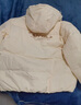 安踏（ANTA）速暖羽绒服丨四防保暖鸭绒外套女冬季宽松休闲运动棉服面包服上衣 香草米白-2 M (女165) 实拍图