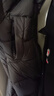 森马（Semir）90%鸭绒羽绒服女长款宽松显瘦冬季轻暖连帽外套防水109724113001 实拍图