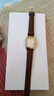 聚利时（Julius）手表女酒桶形复古时尚气质石英防水学生女士手表棕带金壳JA-703C 实拍图