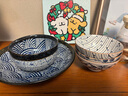 美浓烧（Mino Yaki） 美浓烧日式精美 实用餐具大号家用陶瓷海波纹 9英寸圆形大盘22.8*4.8CM 实拍图