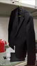 利郎官方西装套装男商务西服正装职业装新郎结婚礼服男士西服套装 黑色（G4QXF822SA） 2XL 180/92A  裤子180/86A 实拍图