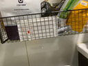 伊思家卫生间置物架免打孔壁挂台壁挂洗漱浴室厕所用品收纳架洗手台 黑色大号【加粗】 1层 实拍图