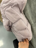 雪中飞轻薄短款羽绒服打底女小V领鸭绒保暖舒适短外套 丁香紫 S 实拍图