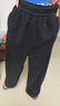 罗蒙童装男童加绒裤子2025春季儿童一体绒灯芯绒宽松长裤 黑色 170 实拍图
