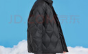 雪中飞童装儿童羽绒服秋冬新款男童中大童女童网格衬衫式轻薄羽绒服 黑色 130 实拍图