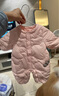 迷你巴拉【轻暖绒】巴拉羽绒连体衣男童女童宝宝儿童蛋形保暖萌趣冬季外套 梦幻粉60334 59 实拍图