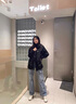 QGF美式复古chic连帽外套女春秋季新款设计感上衣宽松运动冲锋衣夹克 23013-杏色 M 实拍图