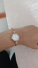 聚利时（Julius）时尚迷你小巧表盘精致镶水钻手链女表轻奢气质OL女士防水石英腕表 C玫瑰金 实拍图