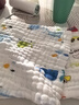 纱布6层加厚27*27cm婴儿毛巾超软吸水泡泡纱幼儿口水巾擦嘴擦手巾 随机色 5条 25g 实拍图