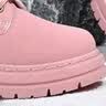 SNOOPY史努比童鞋儿童马丁靴户外工装短靴冬季休闲保暖大黄靴0904粉色35 实拍图