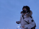 京东京造鹅绒羽绒服男女极寒加厚连帽大毛领外套中长款哈尔滨 卡其色 M 实拍图