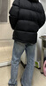 骆驼火山羽绒服男冬新款加厚连帽保暖面包服女城市轻户外 黑色 男女同款 131B炽云 L 实拍图