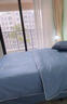 红豆高级感水洗棉四件套纯色刺绣裸睡床单被套床上三套件家用宿舍 慕斯-宾利蓝 1.5m床四件套 床单款 -被套200*230cm 实拍图