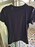 徽昂瑜伽服女运动短袖t恤紧身速干衣运动服上衣健身服显瘦跑步黑色XXL 实拍图